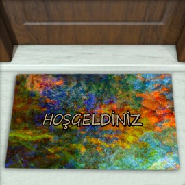 Modern Desenli Dekoratif Kapı Önü Paspası No: 1679