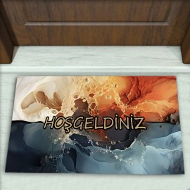 Modern Desenli Dekoratif Kapı Önü Paspası No: 1707