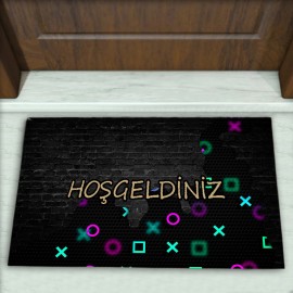 Modern Desenli Dekoratif Kapı Önü Paspası No: 1728