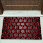 Geometrik Desenli Dekoratif Kapı Önü Paspası No: 1730