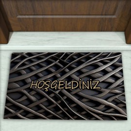 Üç Boyutlu (3D) Desenli Dekoratif Kapı Önü Paspası No: 1751