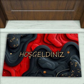 Modern Desenli Dekoratif Kapı Önü Paspası No: 1761