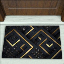 Geometrik Desenli Dekoratif Kapı Önü Paspası No: 1777