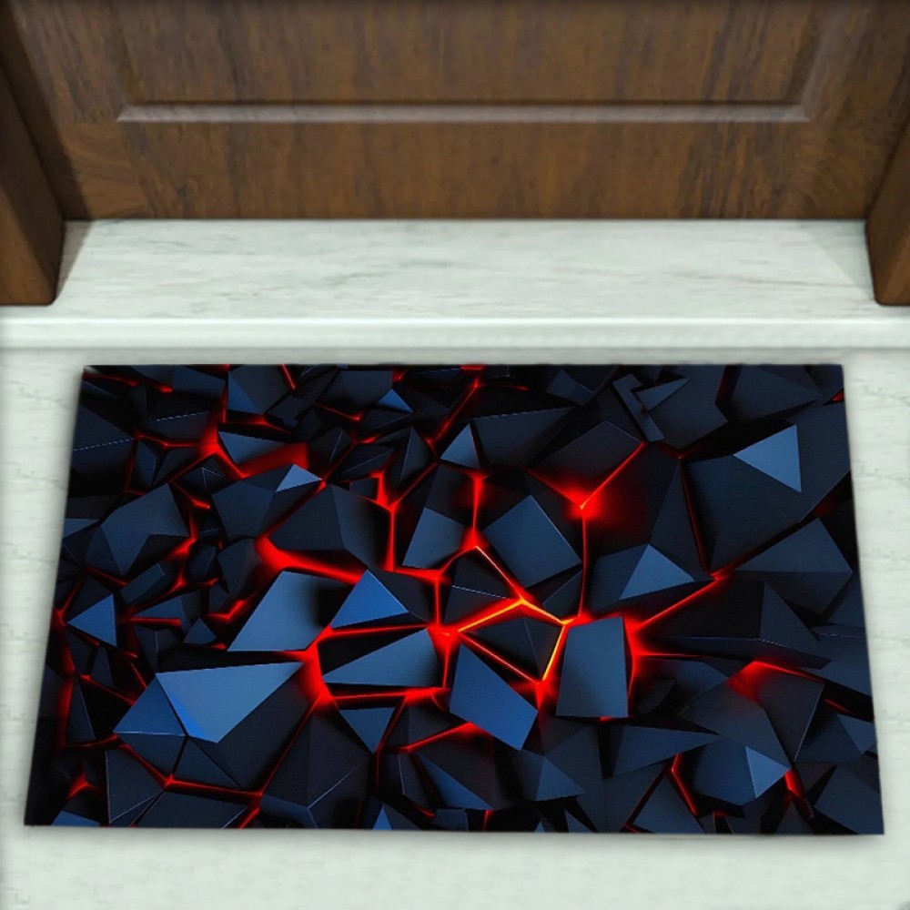Geometrik Desenli Dekoratif Kapı Önü Paspası No: 1778