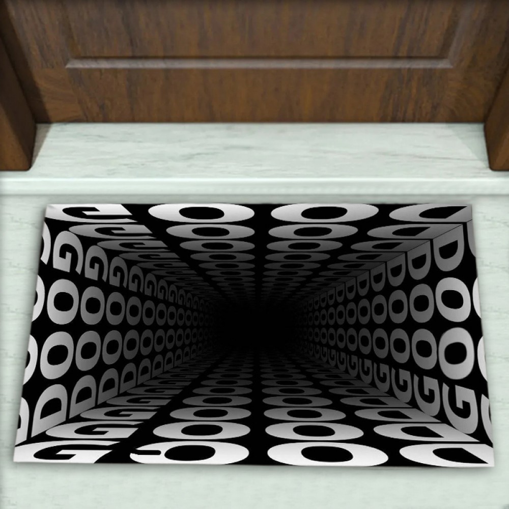 Üç Boyutlu (3D) Desenli Dekoratif Kapı Önü Paspası No: 1781