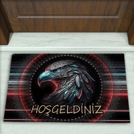 Kartal Desenli Dekoratif Kapı Önü Paspası No: 1785