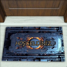 Modern Desenli Dekoratif Kapı Önü Paspası No: 1789