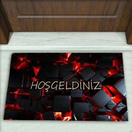 Taş Desenli Dekoratif Kapı Önü Paspası No: 1794