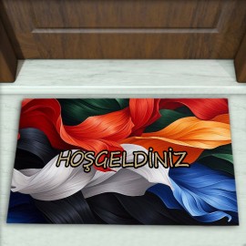 Modern Desenli Dekoratif Kapı Önü Paspası No: 1808