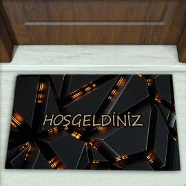 Geometrik Desenli Dekoratif Kapı Önü Paspası No: 1829