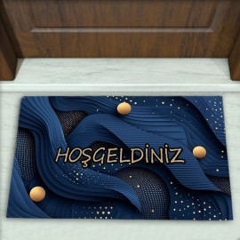 Geometrik Desenli Dekoratif Kapı Önü Paspası No: 1830
