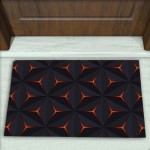 Geometrik Desenli Dekoratif Kapı Önü Paspası No: 1899