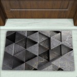 Geometrik Desenli Dekoratif Kapı Önü Paspası No: 1915