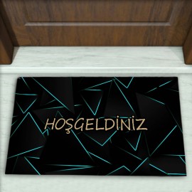 Geometrik Desenli Dekoratif Kapı Önü Paspası No: 1923