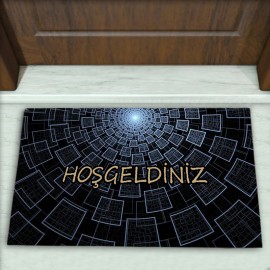 Geometrik Desenli Dekoratif Kapı Önü Paspası No: 1926