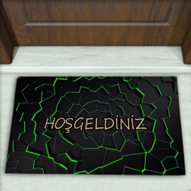 Geometrik Desenli Dekoratif Kapı Önü Paspası No: 1928