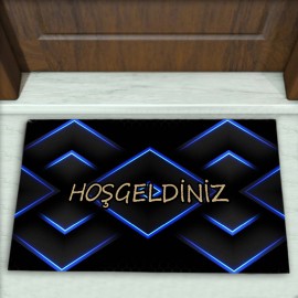 Geometrik Desenli Dekoratif Kapı Önü Paspası No: 1934