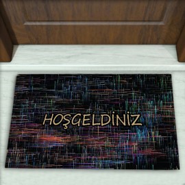 Çizgi Desenli Dekoratif Kapı Önü Paspası No: 1938
