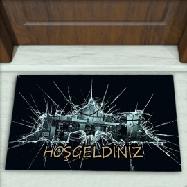 Modern Desenli Dekoratif Kapı Önü Paspası No: 1954