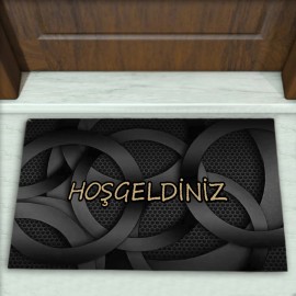 Geometrik Desenli Dekoratif Kapı Önü Paspası No: 2004