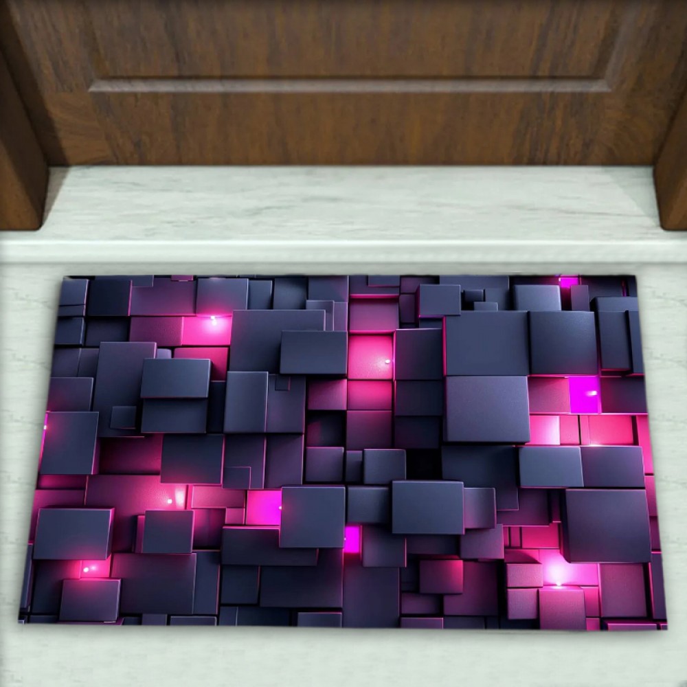 Geometrik Desenli Dekoratif Kapı Önü Paspası No: 2012