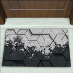 Geometrik Desenli Dekoratif Kapı Önü Paspası No: 2016