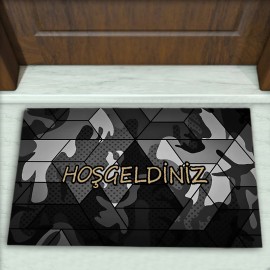 Geometrik Desenli Dekoratif Kapı Önü Paspası No: 2017