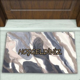Geometrik Desenli Dekoratif Kapı Önü Paspası No: 2025