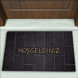 Taş Desenli Dekoratif Kapı Önü Paspası No: 2044