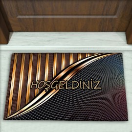 Geometrik Desenli Dekoratif Kapı Önü Paspası No: 2065