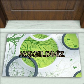 Geometrik Desenli Dekoratif Kapı Önü Paspası No: 2068
