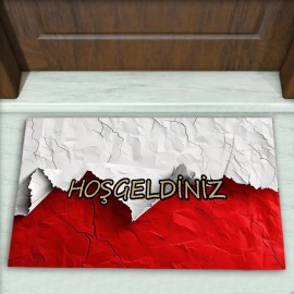 Modern Desenli Dekoratif Kapı Önü Paspası No: 2078
