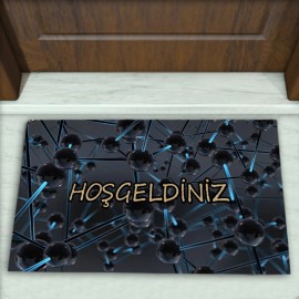 Geometrik Desenli Dekoratif Kapı Önü Paspası No: 2079