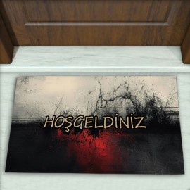 Modern Desenli Dekoratif Kapı Önü Paspası No: 2083