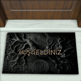 Modern Desenli Dekoratif Kapı Önü Paspası No: 2094