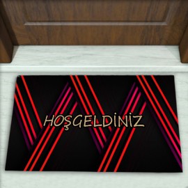 Geometrik Desenli Dekoratif Kapı Önü Paspası No: 2108
