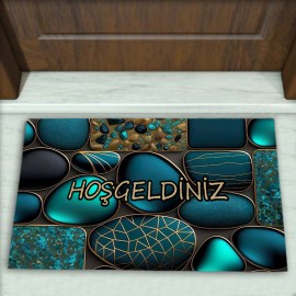 Taş Desenli Dekoratif Kapı Önü Paspası No: 2109