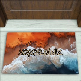 Modern Desenli Dekoratif Kapı Önü Paspası No: 2119