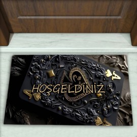Modern Desenli Dekoratif Kapı Önü Paspası No: 2121