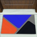 Geometrik Desenli Dekoratif Kapı Önü Paspası No: 2132