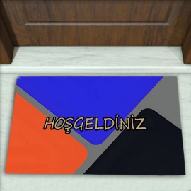 Geometrik Desenli Dekoratif Kapı Önü Paspası No: 2132