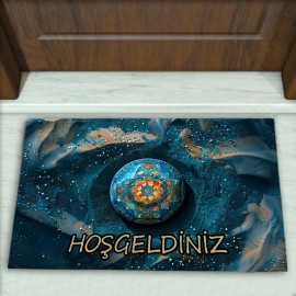 Modern Desenli Dekoratif Kapı Önü Paspası No: 2134
