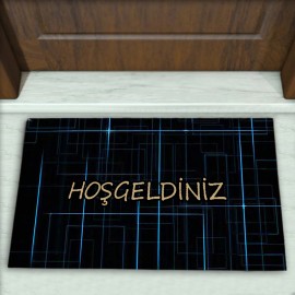 Geometrik Desenli Dekoratif Kapı Önü Paspası No: 2149
