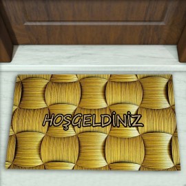 Geometrik Desenli Dekoratif Kapı Önü Paspası No: 2161