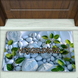 Taş Desenli Dekoratif Kapı Önü Paspası No: 2168