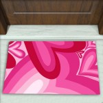 Kalp Desenli Dekoratif Kapı Önü Paspası No: 2178