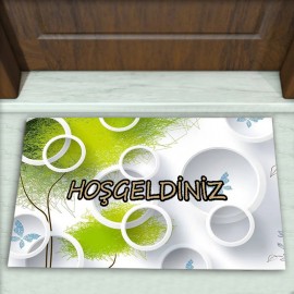 Geometrik Desenli Dekoratif Kapı Önü Paspası No: 2181