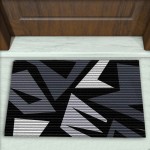 Geometrik Desenli Dekoratif Kapı Önü Paspası No: 2189