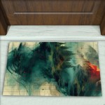 Modern Desenli Dekoratif Kapı Önü Paspası No: 2193