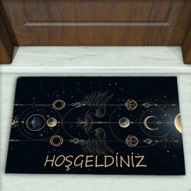 Modern Desenli Dekoratif Kapı Önü Paspası No: 2222
